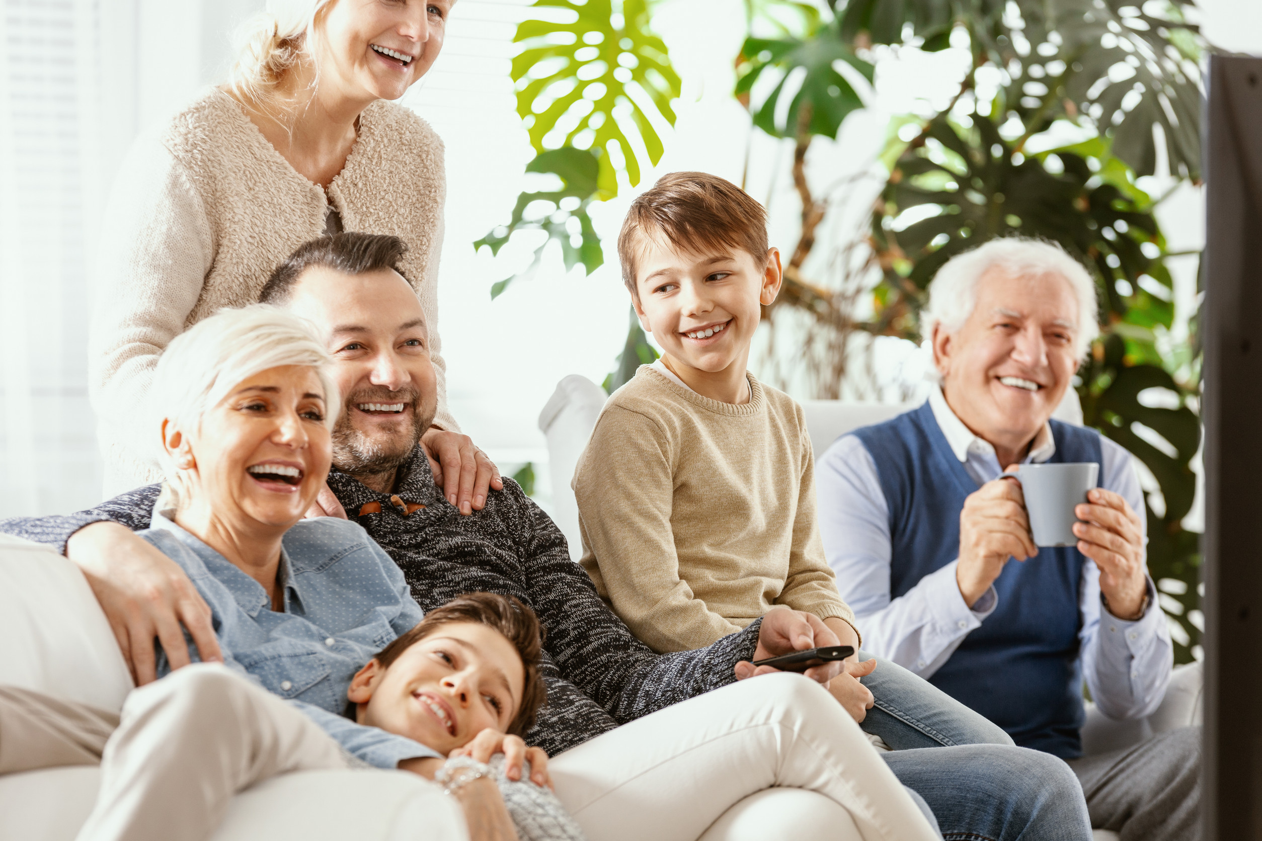 Family creating joyful memories together